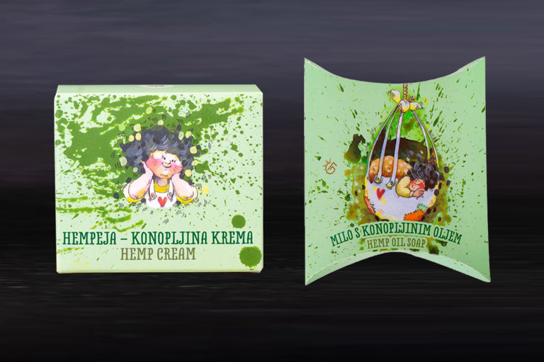 komplet Hempeja milo in krema